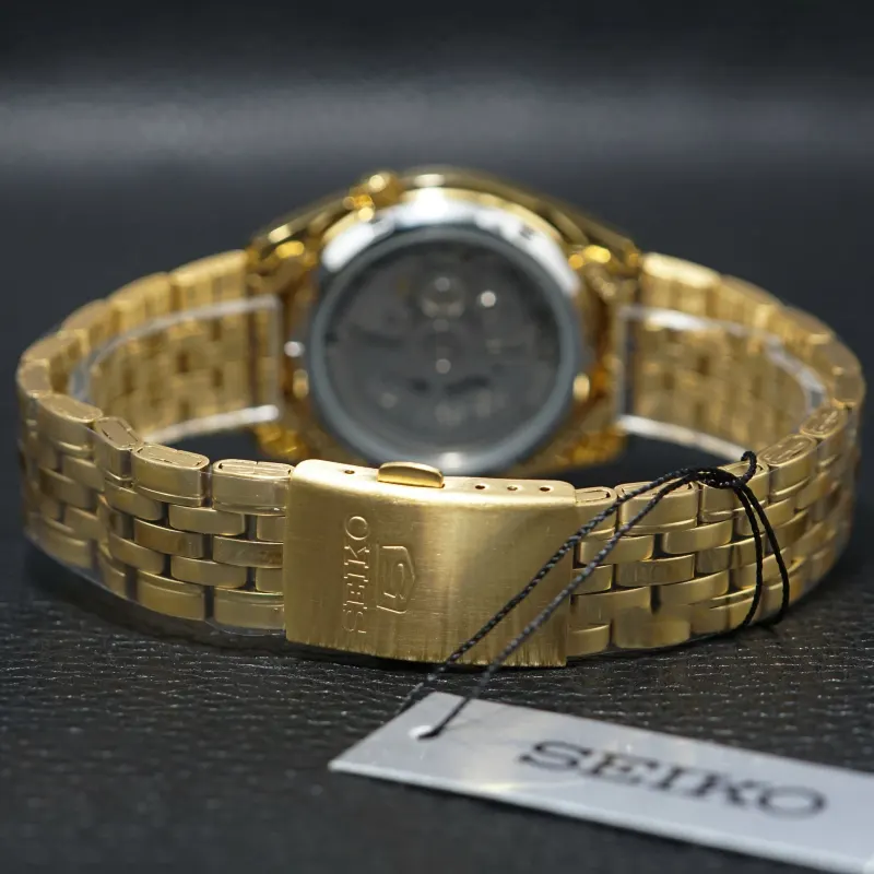 Seiko 5 Automatic Gold PVD Stainless Steel Men's Watch- SNK366K1